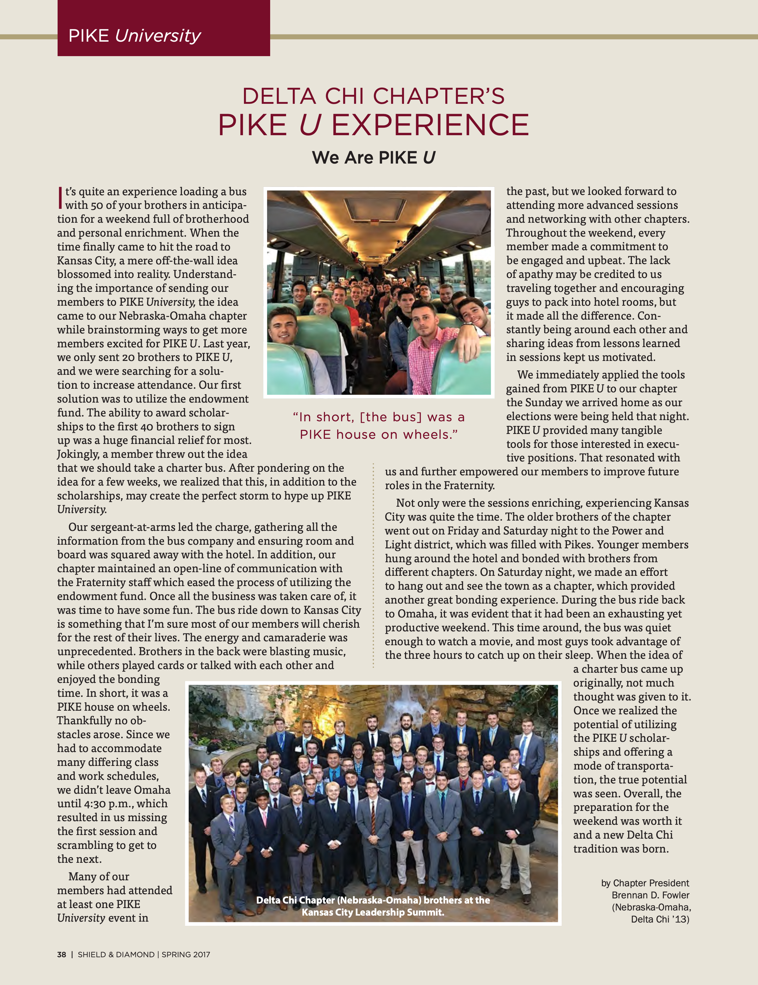 Delta Chi Chapters Pike U Experience